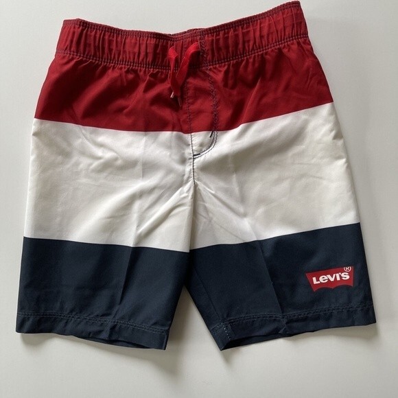 Levi's Little Boy Color Block Swim Trunks Size 5 - Picture 1 of 6